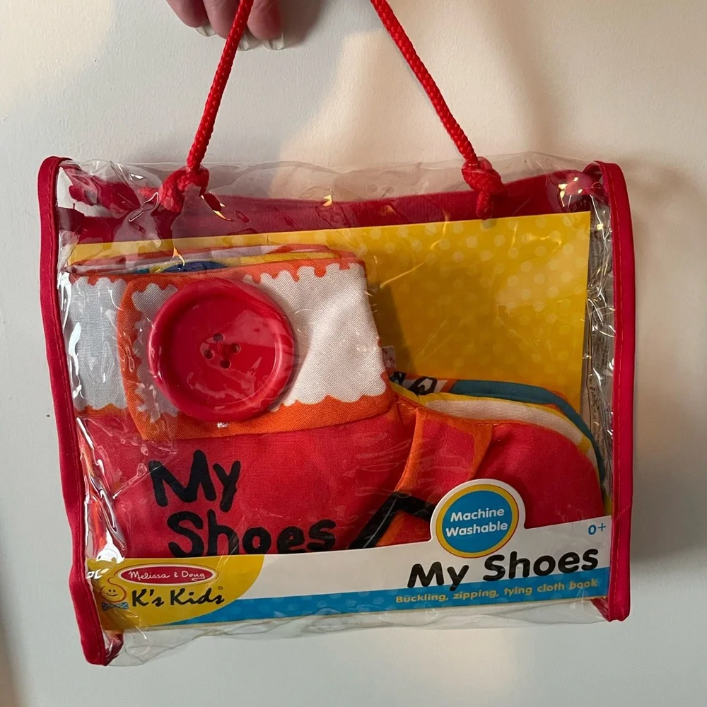 Melissa and Doug’s K’s kids my shoes clothbook new